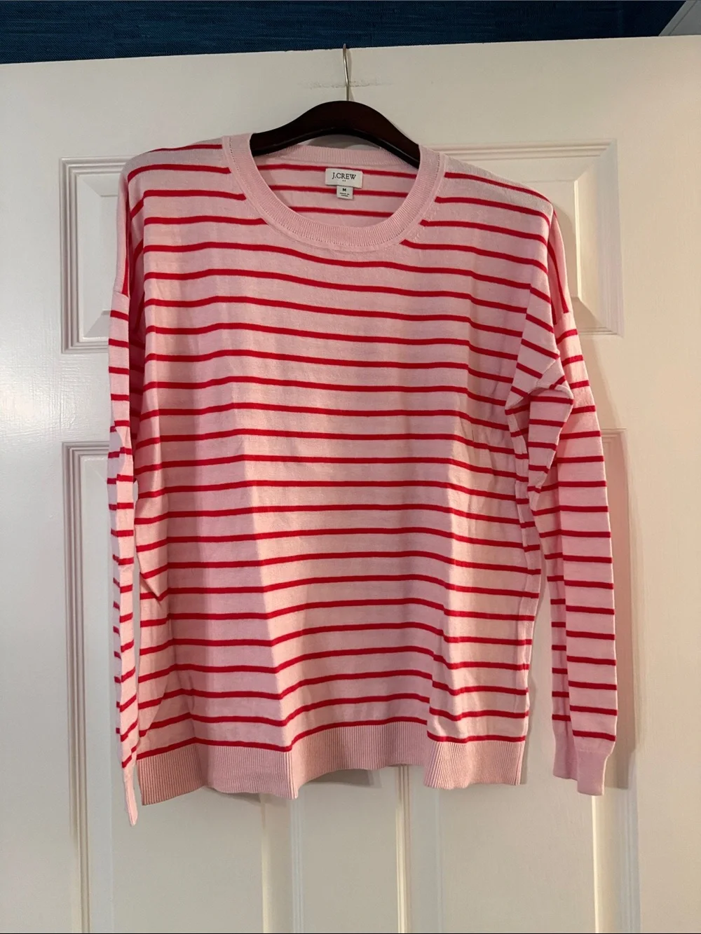 J Crew Factory striped sweater medium - Picture 1 of 4